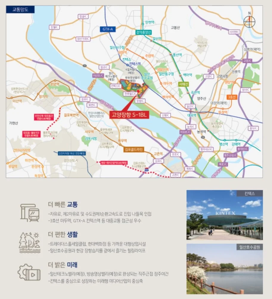 고양 장항 S1 교통입지